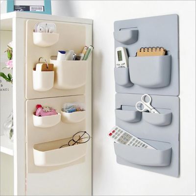【CC】♣┋  Wall Mounted Storage Holder Rack Shelf Adhesive Organizer Supplies