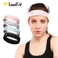 【CW】 CoolFit Elastic Sweatband Sport Gym Headband Anti-Slip Men Breathable Basketball Volleyball Cycling Hair Band