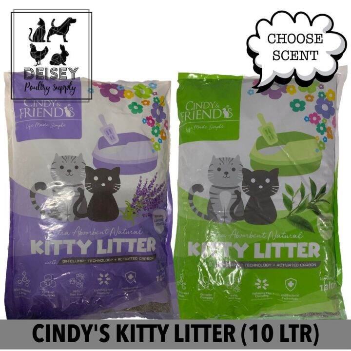 KITTY LITTER CINDYS AND FRIENDS CAT LITTER (10 LITERS) Lazada PH