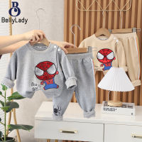 2 Pieces Boys Sweatshirt Set Cute Cartoon Anime Round Neck Long Sleeves Tops Trousers Casual Suit【fast】