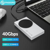 PHIXERO ดิสก์ฮาร์ดไดรฟ์เสริม SSD แบบพกพา1 TB 512GB 256GB USB 3.2 Type C ฮาร์ดดิสก์สำหรับ Xbox 1 TB