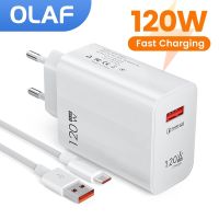 (ใหม่) Olaf 120W Adowarka USB Szybkie Adowanie 3.0 Zasilacz Do Xiaomi 13 iPhone 14 Samsung Telefon Órkowy