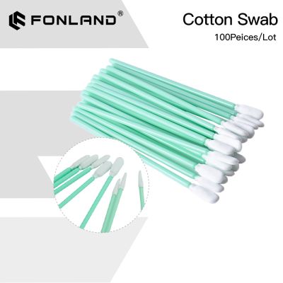 FONLAND 100pcs/Lot Size 70/100/121/160mm Nonwoven Cotton Swab Dust-proof For Clean Focus Lens And Protective Windows