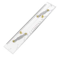 Marine Parallel Ruler Clear Scales, Mapping Points to Pull Parallel Ruler 450MM, Nautical Charts Parallel Ruler for Boat