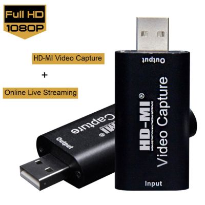 ❄▦◆ 2 Type 1080P USB 2.0 Video Capture Card Dongle Capture for Game Stream Mobile Live broadcast HD-MI Video Recorder PC PS4 Xbox