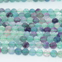 Natural Nice Quality Fluorite Faceted Round Beads 8mm 10mm