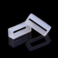 vfbgdhngh 4 Pieces Rubber Watch Band Strap Loops Hoops 16mm/18mm/20mm/22mm/24mm Clear Replacement Resin Holder Retainer Keeper