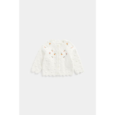 เสื้อกันหนาวเด็ก Mothercare Knitted Cardigan With Embroidery CC541