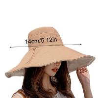 Topi Bucket สำหรับผู้หญิงผู้หญิงพับได้หมวกตกปลากว้างสำหรับหมวกวันหยุดแสงแดดหมวกชายหาดผู้หญิงแสงแดด