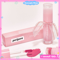 Peripera Ink Mood Glowy Tint 4g น้องลิปโบว์ แพ็คเกจน่ารัก ปากสวยฉ่ำน่าจุ๊บ ลิปทิ้นท์แบบกลอส