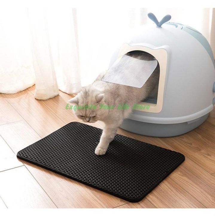 multiple-size-waterproof-cat-litter-mat-double-layer-litter-non-slip-toilet-cat-sand-pad-leather-and-eva
