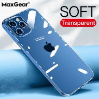 Ultra Thin Clear Phone Case For iPhone 12 13 mini Max Case Silicone Soft Cover For iPhone 11 14Pro XS Max XR 8 7 6s Plus SE 2020  Screen Protectors