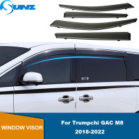 รถ Rain Shield สำหรับ Trumpchi GAC M8 2018 2019 2020 2021 2022 Window Visor กันสาด Shelters Shades Sun Rain Deflector Guard