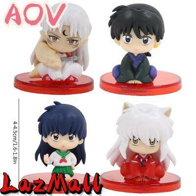 AOV 4 Pcs อะนิเมะ Inuyasha ฆ่า Pill Govi Maitreya Q รุ่น PVC สมจริง Inuyasha รูปรุ่น Cod จัดส่งฟรี