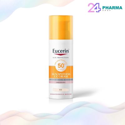 EUCERIN Sun Protection CC cream SPF50+++ 50ml (ซีซีกันแดด+บางเบา+ปกปิด)