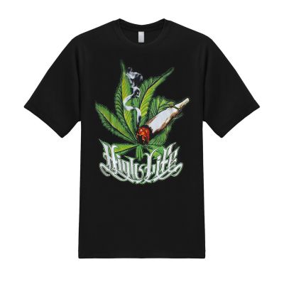 [New] ใหม่ เสื้อยืดลําลอง แขนสั้น พิมพ์ลายกราฟฟิค High Life Marijuana Weed Kush Cannabis 420 Stoner Ganja Leaf A1 สําหรับผู้ชาย
