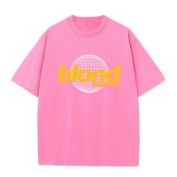 Blond Hip Hop Frank Rapper Printed T Shirt for Men 100% Cotton Casual Short Sleeve Unisex Classic T-shirts Women Summer Clothing