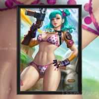 2021Bulma And Broli Sexy Nude Girl Japanese Anime Poster Home Room Decor Art Silk Wall Stiker Prints