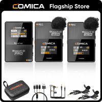 Comica BoomX-D PRO ไมโครโฟนไร้สายลาวาเลียร์,ไม่มีเสียงรบกวนความจุในการบันทึกบนบอร์ด8GB,ช่วง100เมตร,โหมดความปลอดภัย,ไมโครโฟนสำหรับ iPhone ไร้สาย,Android,การสัมภาษณ์พีซี,Vlogs,การสตรีมสด