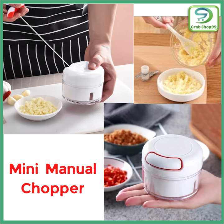 Mini Manual Food Chopper Hand Pull Mincer Blender Lazada