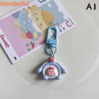 ?【Lowest price】Wonderful พวงกุญแจเรซินการ์ตูน Sanrio พวงกุญแจรถน่ารักจี้สำหรับกระเป๋าเคสหูฟังจี้เสน่ห์เครื่องประดับเครื่องประดับ