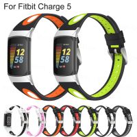 {zhiyun Watchshop}สายนาฬิกาสำหรับ Fitbit Charge 5สายรัดข้อมือสำหรับ Fitbit Charge 5 Sicone Women 39; S Band Replacement Bracelet Belt Accessories