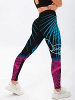 【CC】 Waist Elasticity Digital Printed Leggings Push Up Pants Size