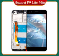 5.0นิ้ว Y6 Pro จอแสดงผล2017สำหรับ Huawei P9 Lite Mini หน้าจอสัมผัส LCD ประกอบ Digitizer พร้อมกรอบ