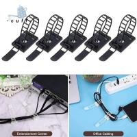 สายรัดข้อมือ10ชิ้น USB เครื่องป้องกันที่ชาร์จคีย์บอร์ดหูฟังแบบตายตัวสำหรับจัดการสายที่จับสายไฟคลิปหัวเข็มขัดรอกเบ็ดสายรัดสายไฟที่เก็บสาย