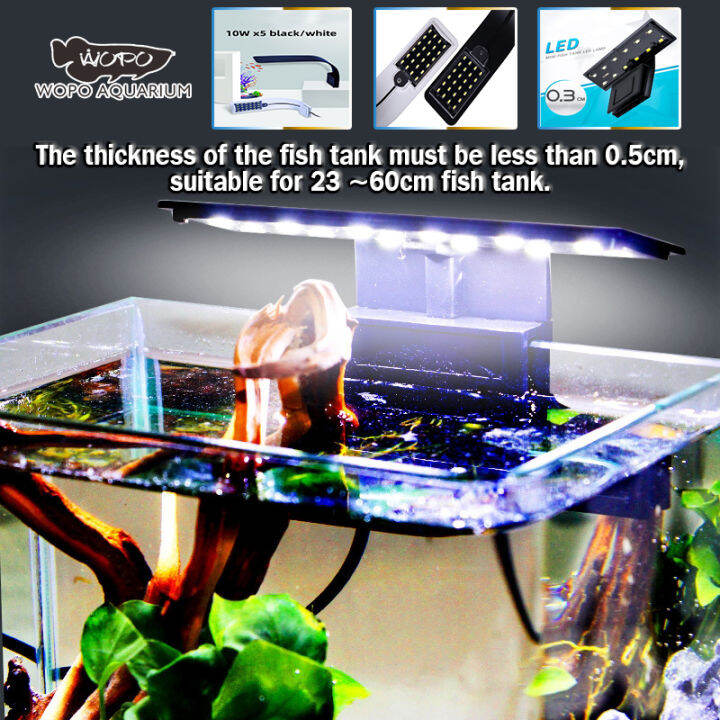 6W/10W Aquarium Led Light Aquatic Plants Lamp Clip Light Aquarium Lamp