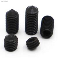 10-50Ppcs M2.5 M3 M4 M5 M6 M8 M10 DIN914 Black grade 12.9 steel Hex Hexagon Socket Cone Point Grub Set Screw Tapered End Bolt