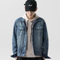 [COD] New casual mens jacket solid yeast mill drift outerwear short long sleeve fashion urban fit lapel 530