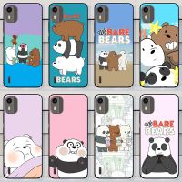 Bears For Nokia C12 Phone Cases Square Edge Silicone Case Cover