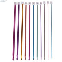 【YF】 11pcs 10.6  Multicolour Aluminum TUNISIAN AFGHAN Crochet Hook Knit Needles Set 2-8mm