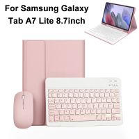 For Galaxy Tab A7 Lite 8.7 Inch Case with Keyboard Mouse, Detachable Keyboard Cover for Samsung Tab A7 Lite SM-T220/T225/T227