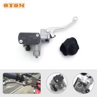 OTOM Motorcycle Upper Front Brake Master Cylinder CNC Reservoir Pump Handle Lever With Dustproof Ruer Sleeve For HONDA CRF250R