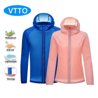 VTTO Camping Rain Jacket Men Women Sun Protection Jackets Waterproof Trekking Quick Dry Outdoor Skin Windbreaker Coat Unisex Clothes