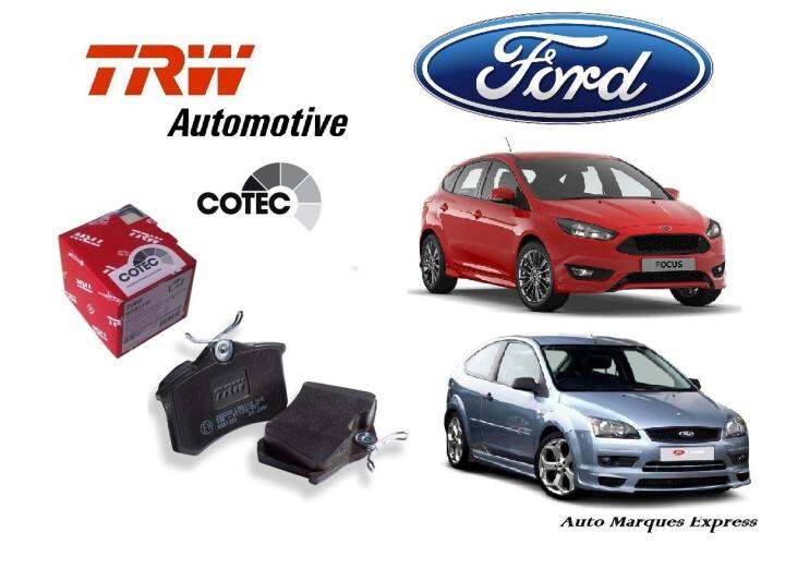 Ford Focus MK2 MK3 TRW DTEC Cotec Rear Brake Pad Lazada