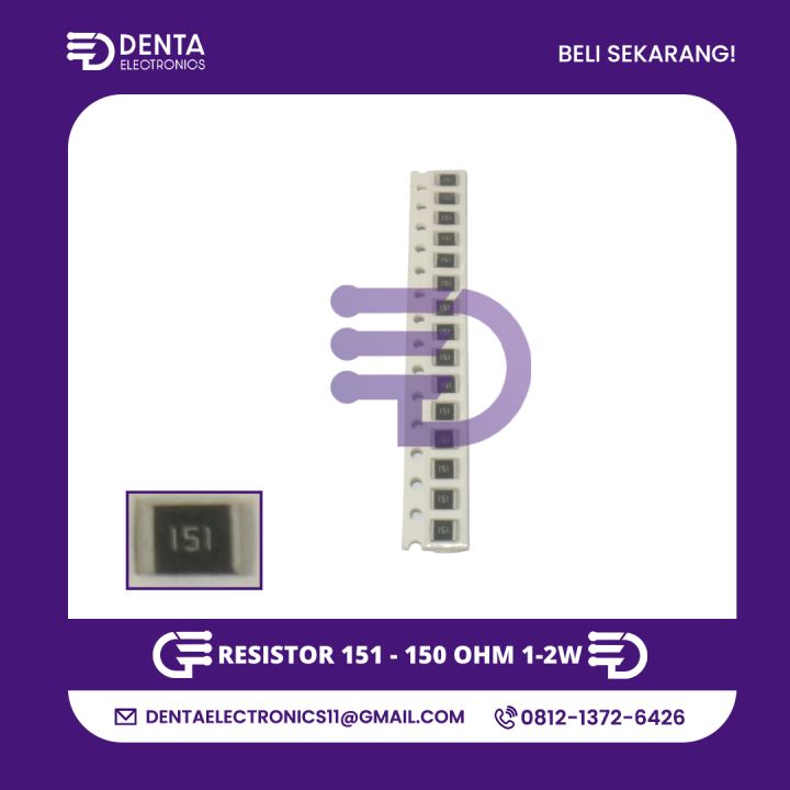 RESISTOR 151 - 150 OHM 1/2W (SETENGAH) SMD1210 | Lazada Indonesia