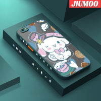 JIUMOO เคสสำหรับ OPPO A77 F3 F3บวกกับเคสลายสุนัขซนดีไซน์ใหม่ด้านข้างมีน้ำค้างแข็งโปร่งใสกันกระแทกเคสมือถือแข็งปลอกซิลิโคนคลุมทั้งหมดเคสนิ่มสำหรับปกป้องกล้อง