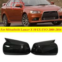 ฝาครอบผ้าคลุมกระจกมองหลังประตูด้านข้างสำหรับ Mitsubishi Lancer X 10 EX EVO 2008-2016สติกเกอร์หอยอุปกรณ์เสริมแต่งรถ