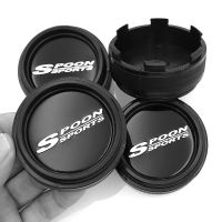 Style (4PCS) 61mm SPOON SPORTS Car Wheel Center Cap Rim Hub Caps Cover Auto Component