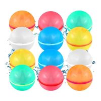 12 Pcs Reusable Balloon Pool Beach Water Toys Magnetic Water Ball For Outdoor Activities Balloons