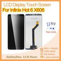 สำหรับ Infinix ร้อน6 X606จอแสดงผล LCD แบบสัมผัสหน้าจอเต็มรูปแบบกระจกกันรอยดิจิตอลส่วนที่เอาออกได้ Hot6 X606D X606C X606B X606