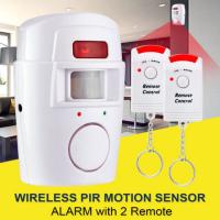 Wireless Remote Controlled Mini Alarm พร้อม IR Infrared Motion Presence Sensor Detector ไฟฟ้าสำหรับ Home Security Protectionhot