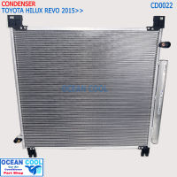 แผงแอร์ โตโยต้า รีโว่ 2015 - 2019  CD0022 CONDENSER toyota hilux revo คอนเดนเซอร์ แผงคอยล์ร้อน โตโยต้า รีโว้  พ.ศ. 258 ถึง 2563  อะไหล่ แอร์ รถยนต์  ดีเซล เบนซิน