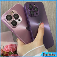 เคสโทรศัพท์สลายเลเซอร์หรูสำหรับ iPhone 14 Pro Max 11 12 13 Pro Max 14 Plus ตัวปกป้องกล้องถ่ายรูปแข็งกันกระแทกเคส iPhone สำหรับ12 Pro Max