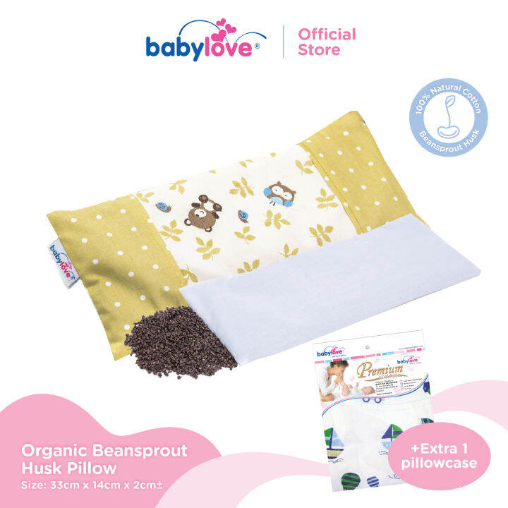 Baby Organic Bean Sprout Husk Pillow + 2 Pillowcases Lazada Singapore