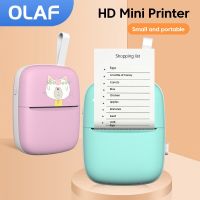 Mini Portable Printer Thermal Label Sticker Paper Printer for Mobile Phone Android IOS Wireless Bluetooth Photo Inkless Printer Fax Paper Rolls