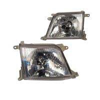 Car Headlight Suitable For Toyota Land Cruiser PRADO RZJ95 LC90 FJ90 3400 1998 1999 2000 2001 Crystal Headlamp A pair